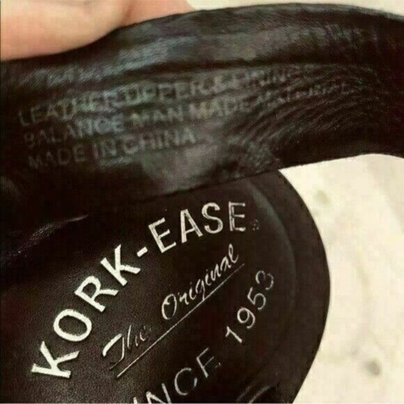 Kork Ease Sandals Black Leather Platform Buckle Size 9 Y - Picture 8 of 9